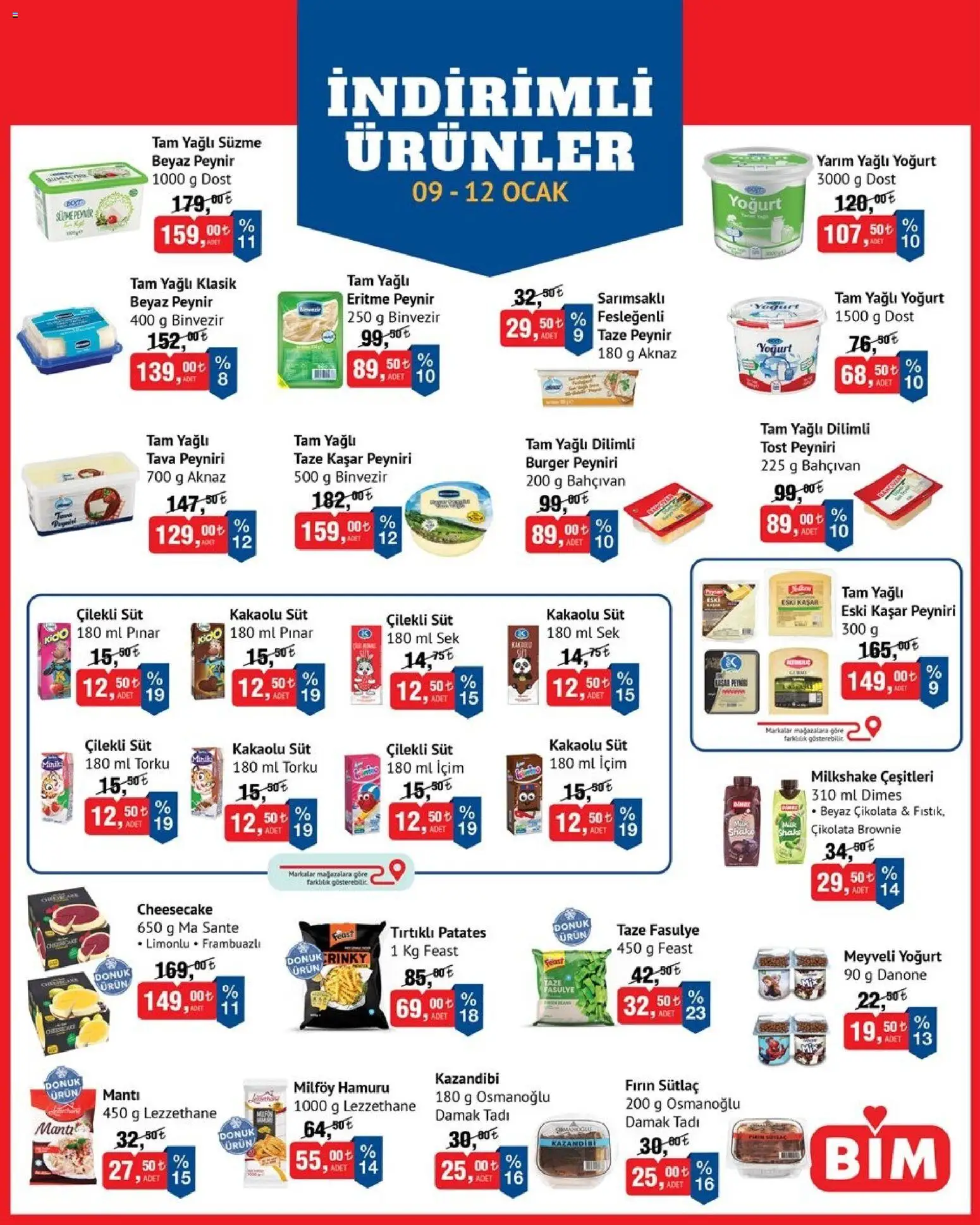 BİM İndirimli Ürünler 09.01.2026 - Broşürünün önizlemesi