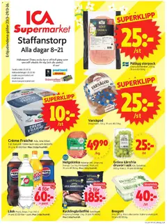 Förhandsgranska reklamblad Staffanstorp från butik ICA Supermarket gäller från 23/03/2026