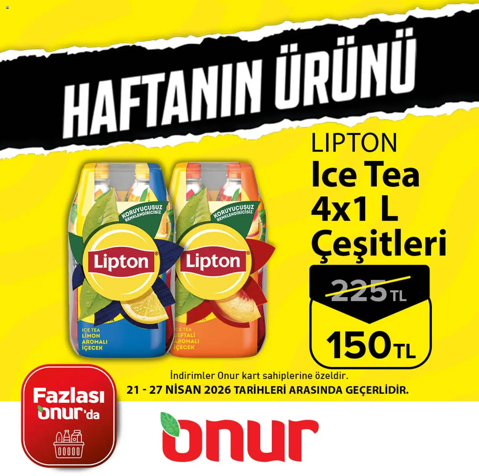 Onur Market Onur Market - Haftanın Ürünü 21.04.2026 - Broşürünün önizlemesi
