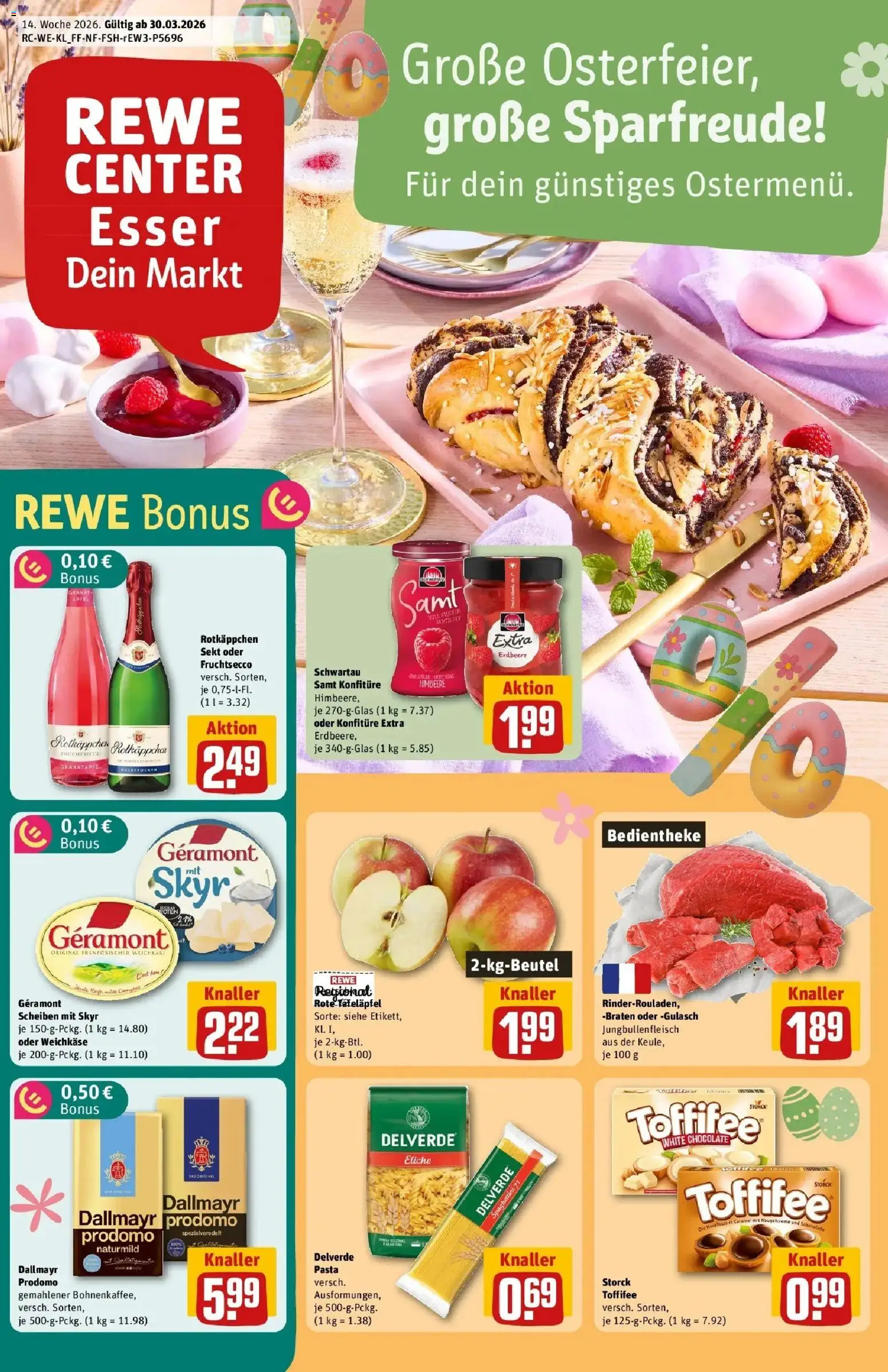 Vorschau von dem Prospekt des Geschäftes Rewe, gültig ab dem 30.03.2026