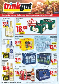 Vorschau von dem Prospekt des Geschäftes Trinkgut, gültig ab dem 29.09.2025