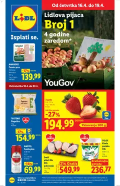 Pregled Lidl kataloga - važi od 16.04.2026