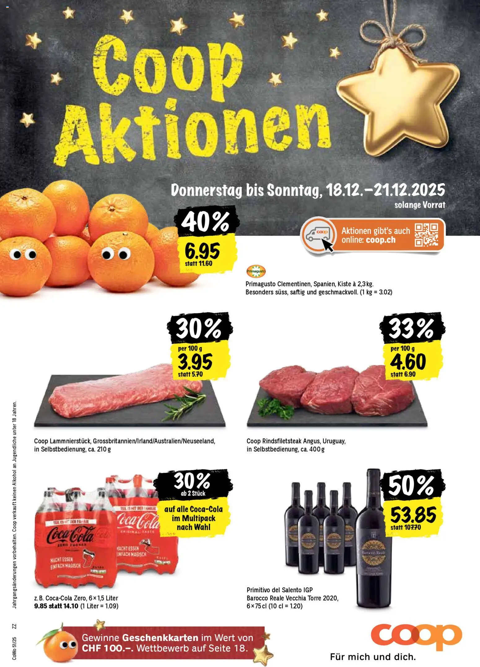 Vorschau des Merkblatts Aktionen vom Shop Coop gültig von 18.12.2025 bis 21.12.2025