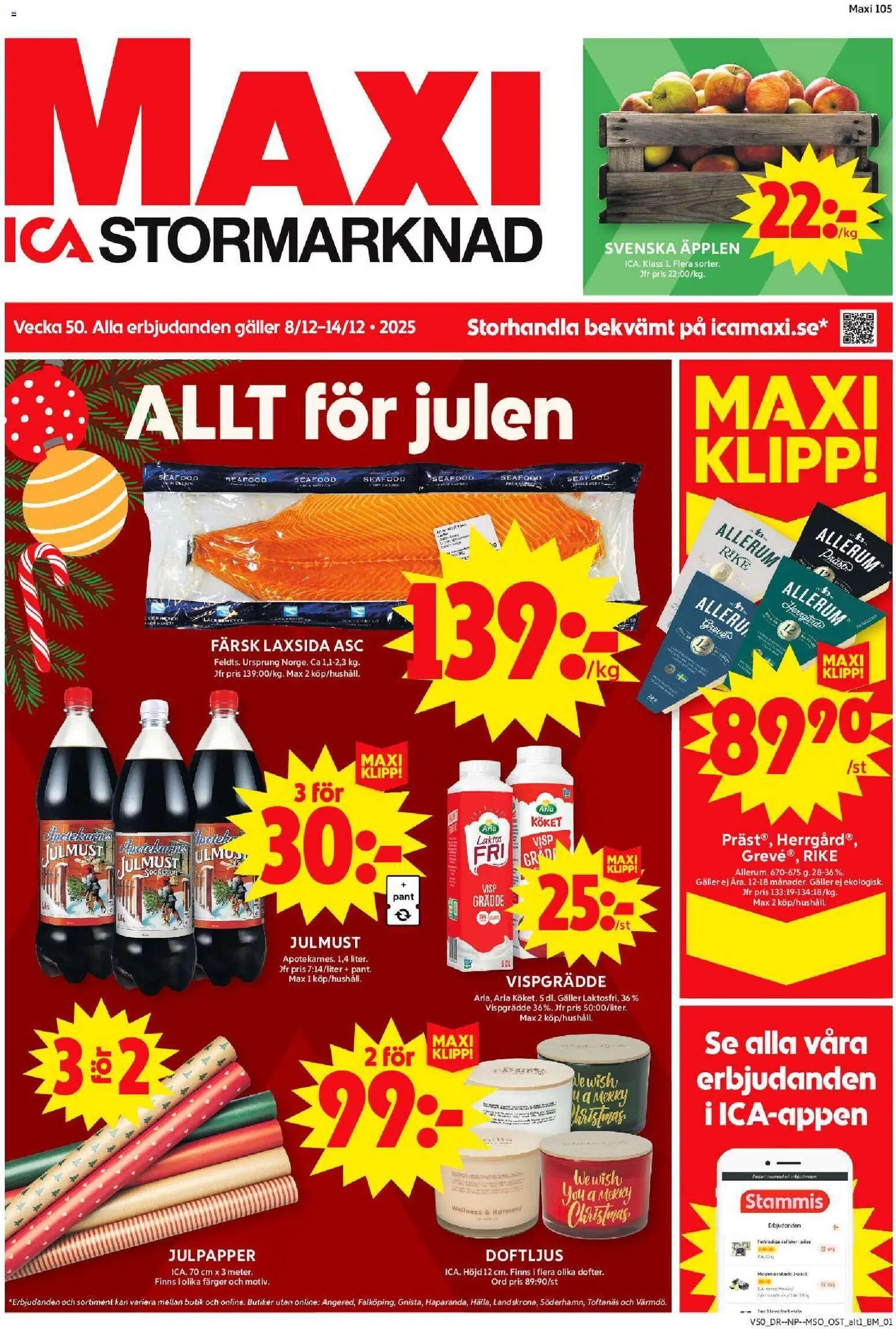 Förhandsgranska reklamblad Järfälla från butik ICA Maxi gäller från 08/12/2025