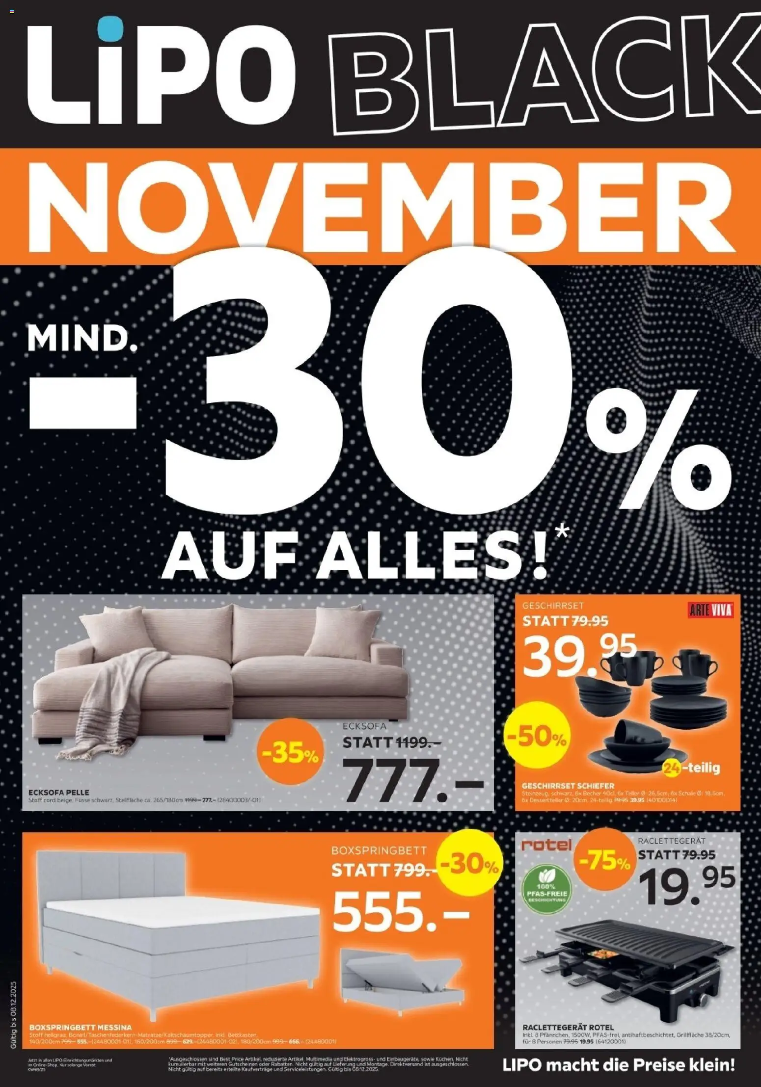 Vorschau des Merkblatts Black Friday vom Shop Lipo gültig von 25.11.2025 bis 08.12.2025