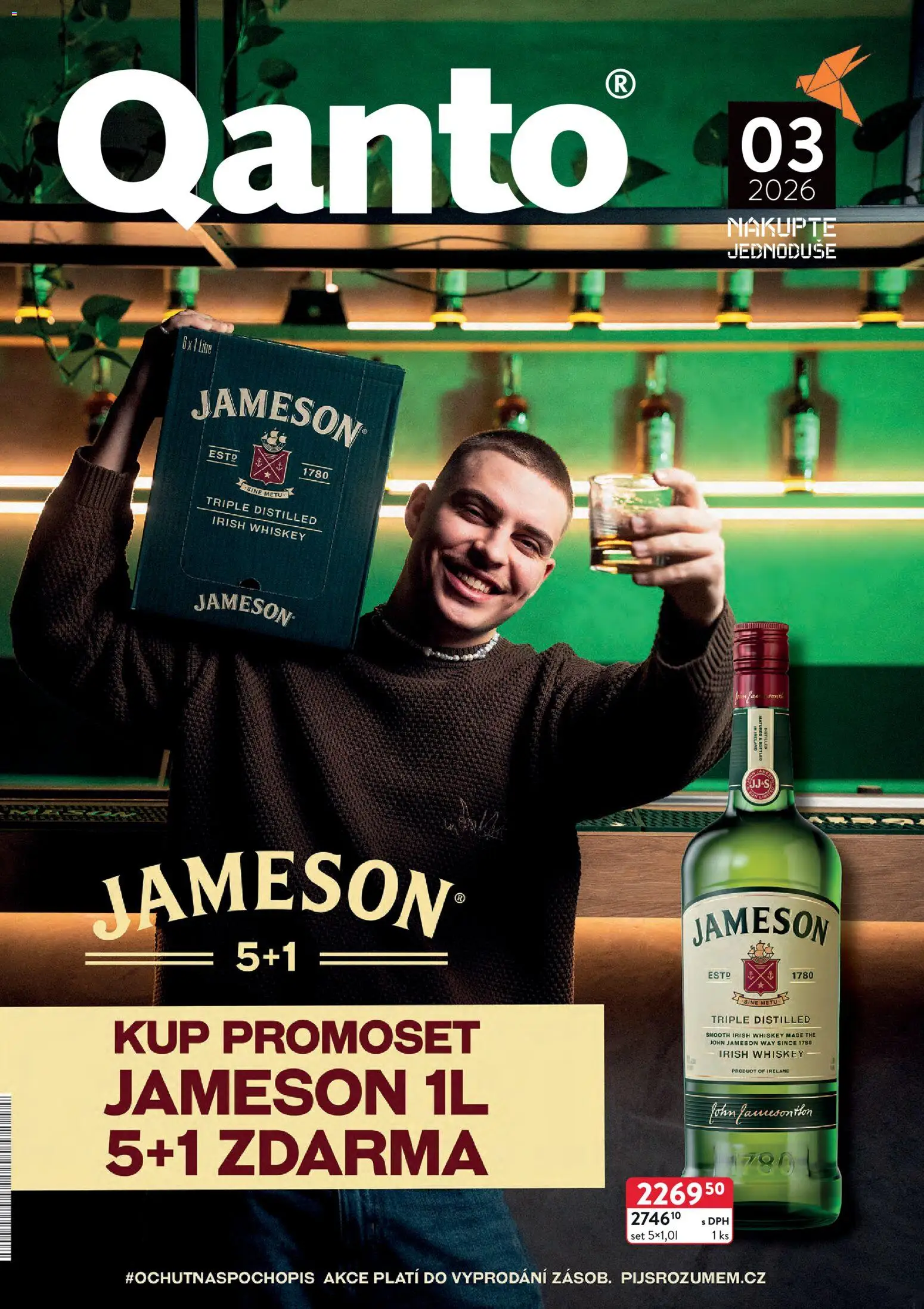 Náhled nabídky: Astur & Qanto Leták - Velkoobchod 03/2026 platný od 01.03.2026 - Whiskey, Jameson