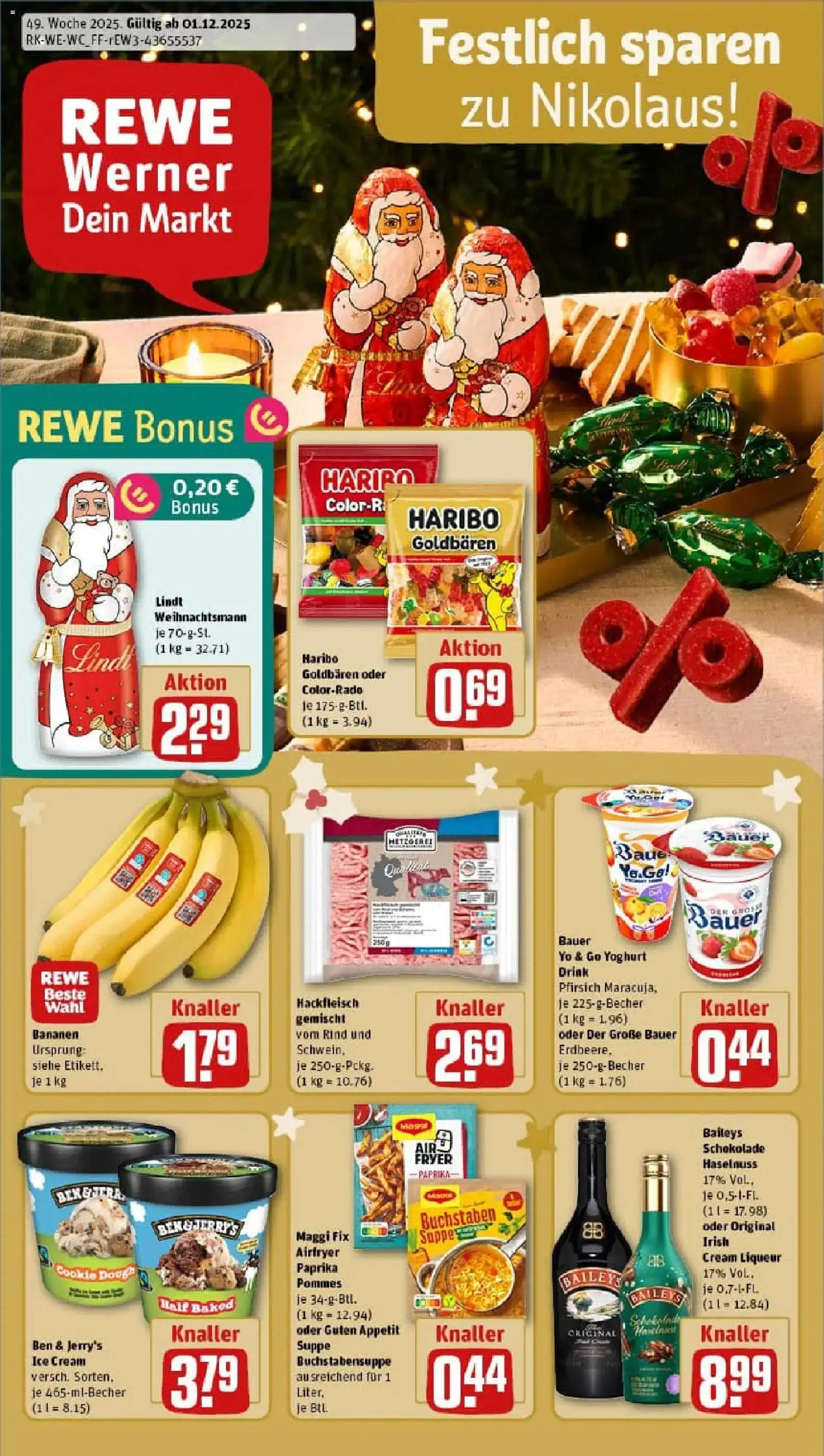 Vorschau von dem Prospekt des Geschäftes Rewe, gültig ab dem 01.12.2025