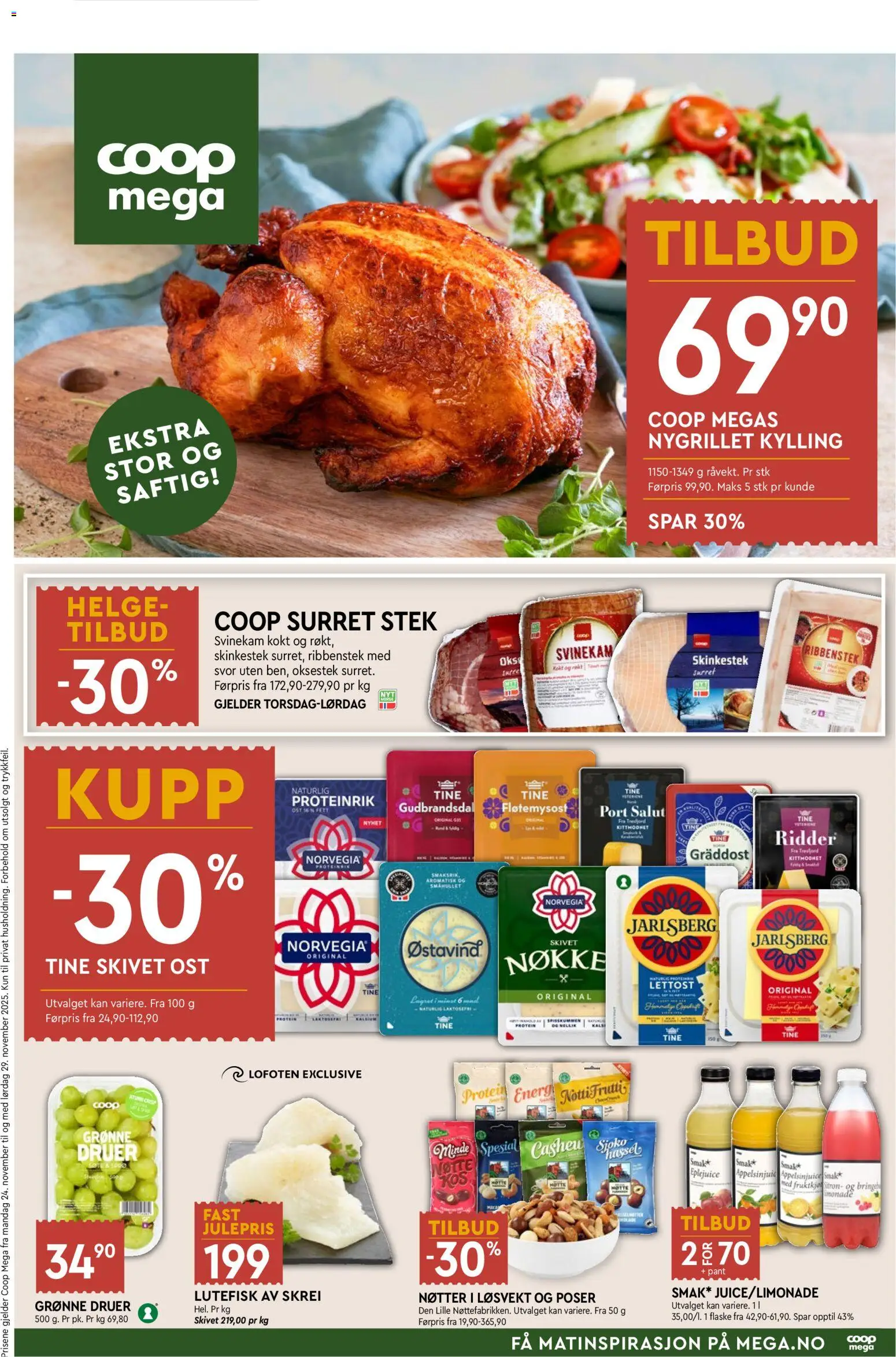 Forhåndsvis Kundeavis fra butikk Coop Mega gyldig fra 24/11/2025