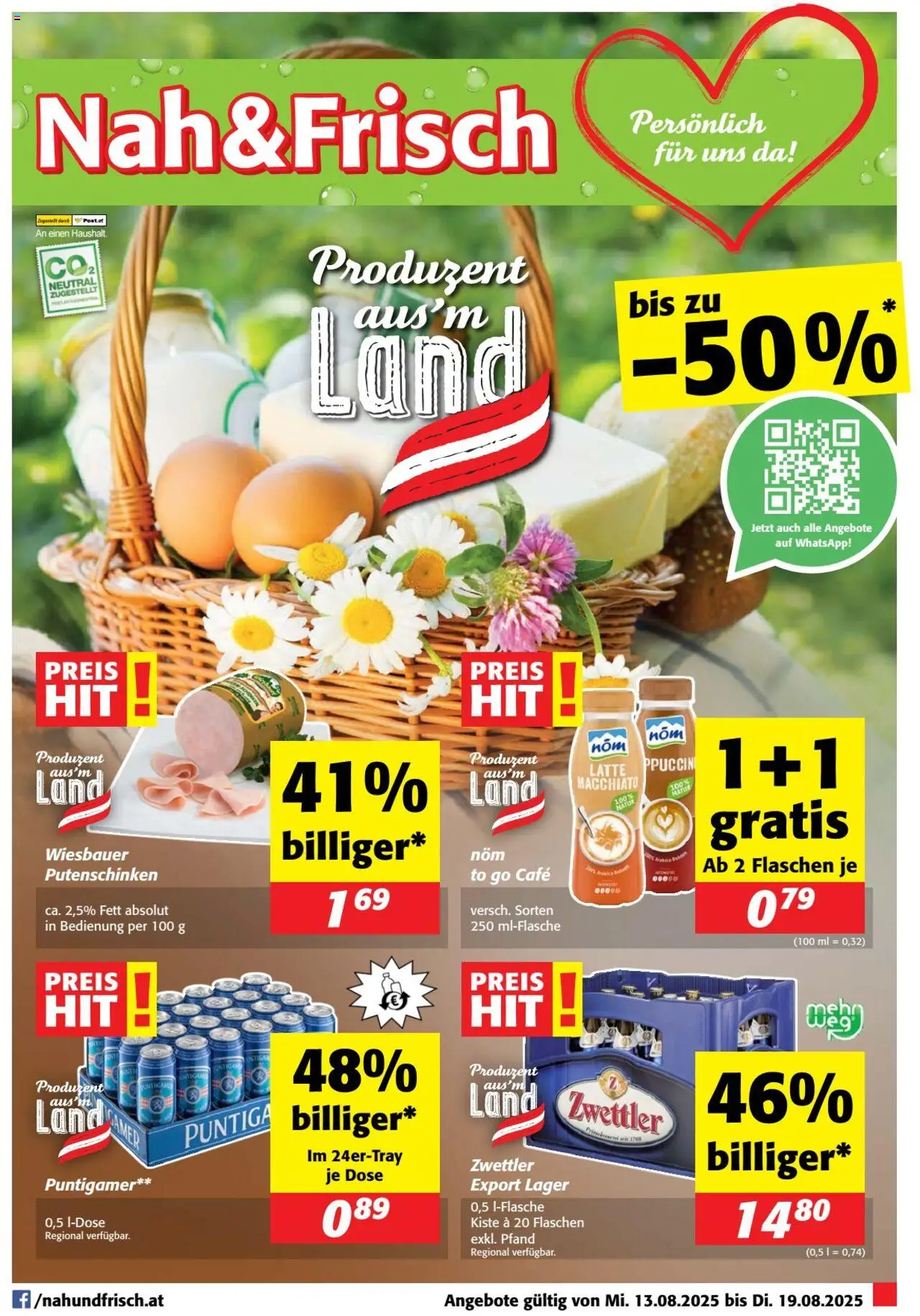  Nah und Frisch Flugblatt ab (13.08.2025 - 19.08.2025) - Seite 1