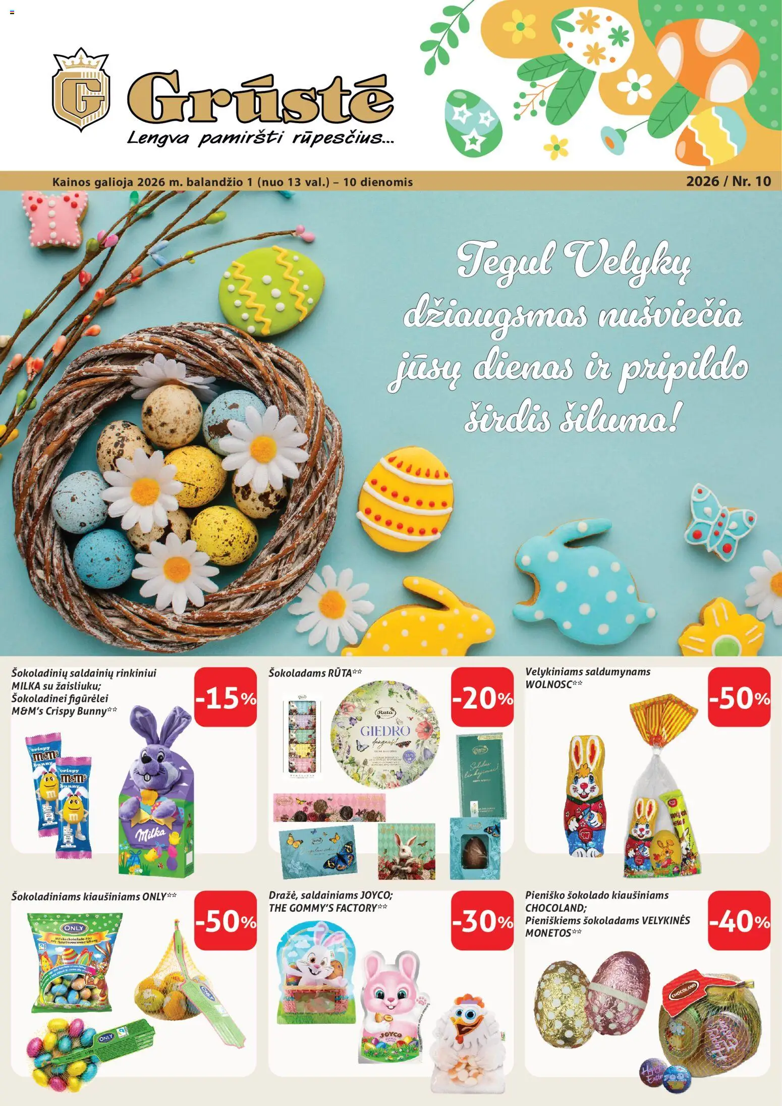GRUSTE parduotuvės leidinio GRUSTE leidinys galiojančio nuo 2026.04.01 peržiūra