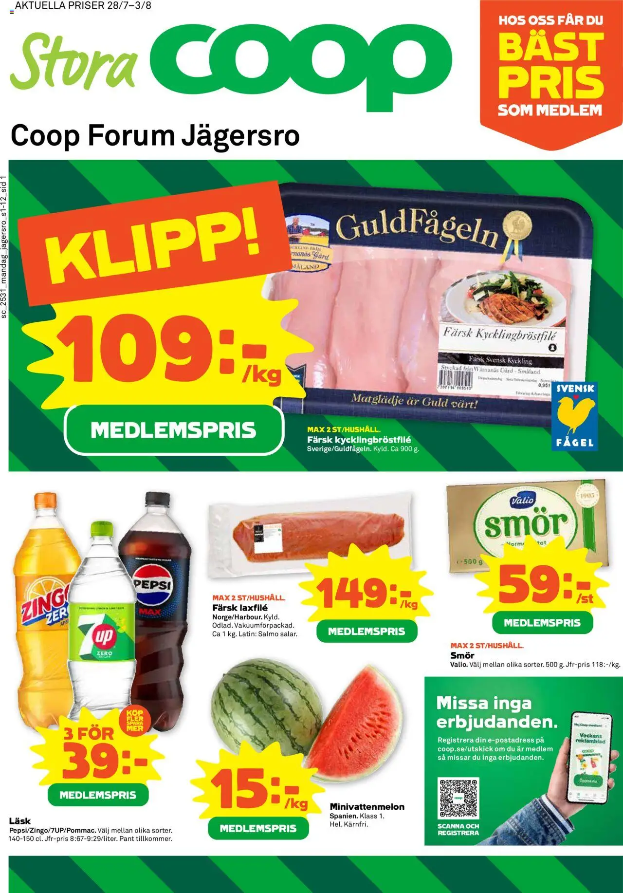 Marieberg är giltig 28/07 2025 > Veckans Erbjudanden gäller från 28/07/2025 till 03/08/2025 sidnummer 1