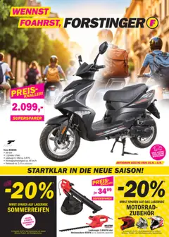 Vorschau der Angebote: Forstinger Flugblatt gültig ab 20.08.2025