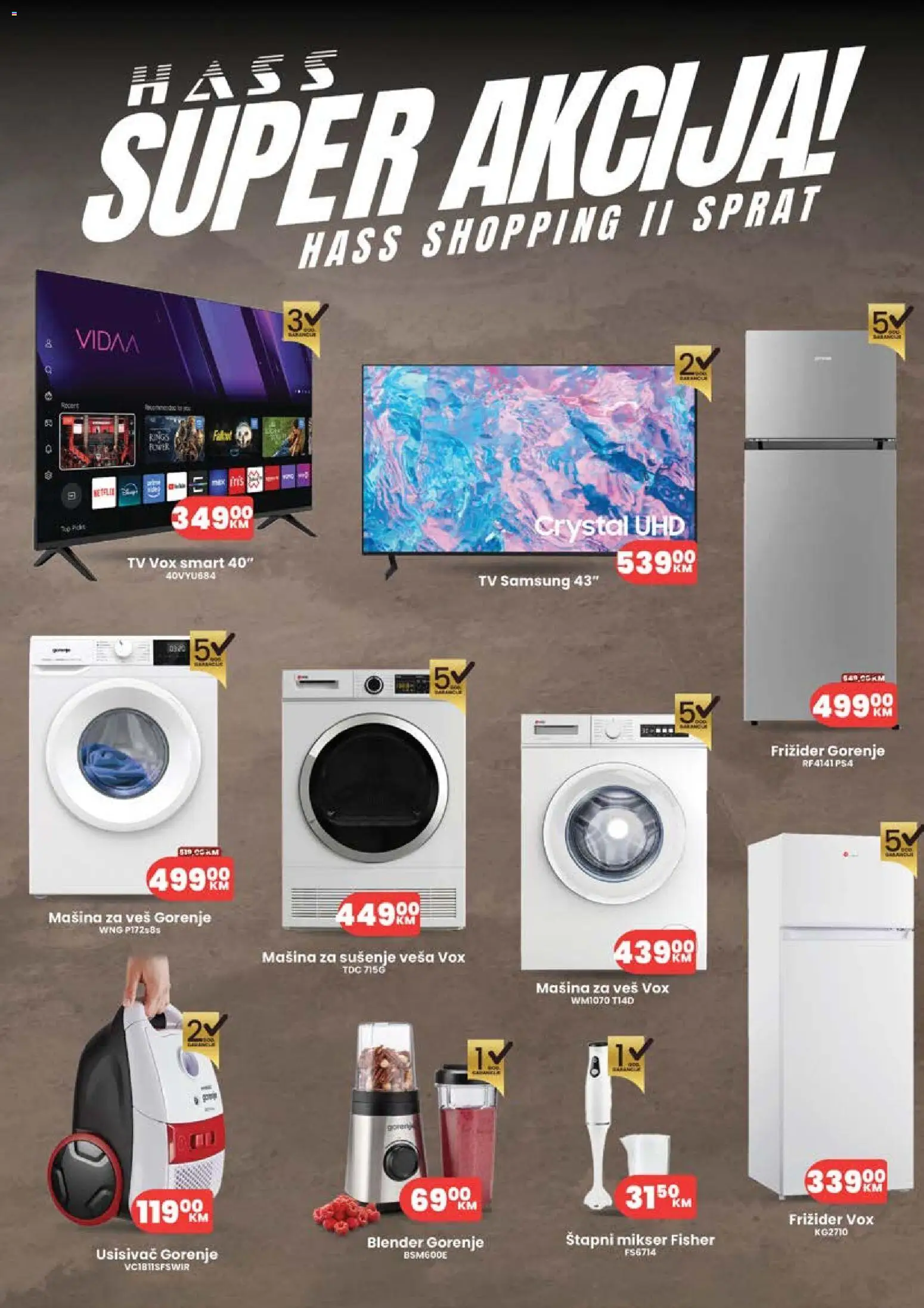 Pregled letka Katalog trgovine Hass vrijedi od 2026.01.05