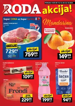Pregled Roda kataloga - važi od 16.10.2025