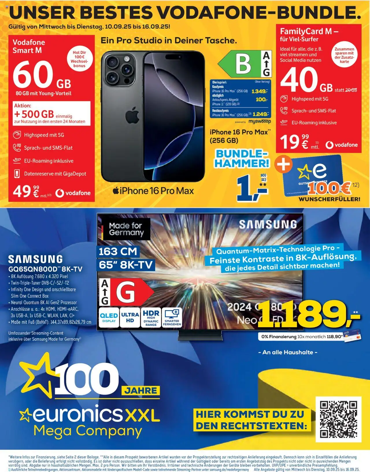Euronics Prospekt (vom 10.09.2025 - 16.09.2025)