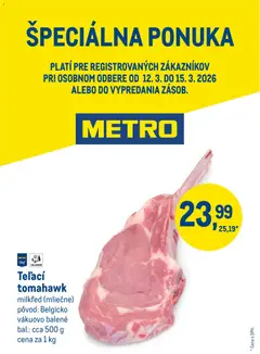 Náhľad Metro letáku platného od 12.03.2026