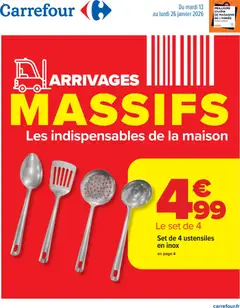 Prévisualisation de Arrivages massifs du magasin Carrefour formulaire valide 13/01/2026
