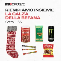 Anteprima dell'opuscolo Volantino Befana dal negozio Max Factory valido da 05/01/2026