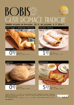 Pregled letka Tommy Bobis Super ponuda trgovine Tommy vrijedi od 30.04.2026