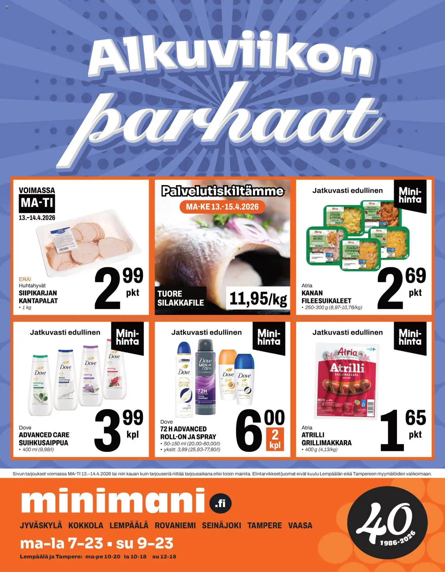 Kaupan Minimani Minimani tarjoukset esikatselu, voimassa 13/04/2026