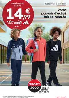 Prévisualisation de Prospectus du magasin Sport 2000 formulaire valide 28/07/2025