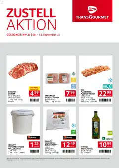 Vorschau der Angebote: Transgourmet Zustellaktion gültig ab 07.09.2025
