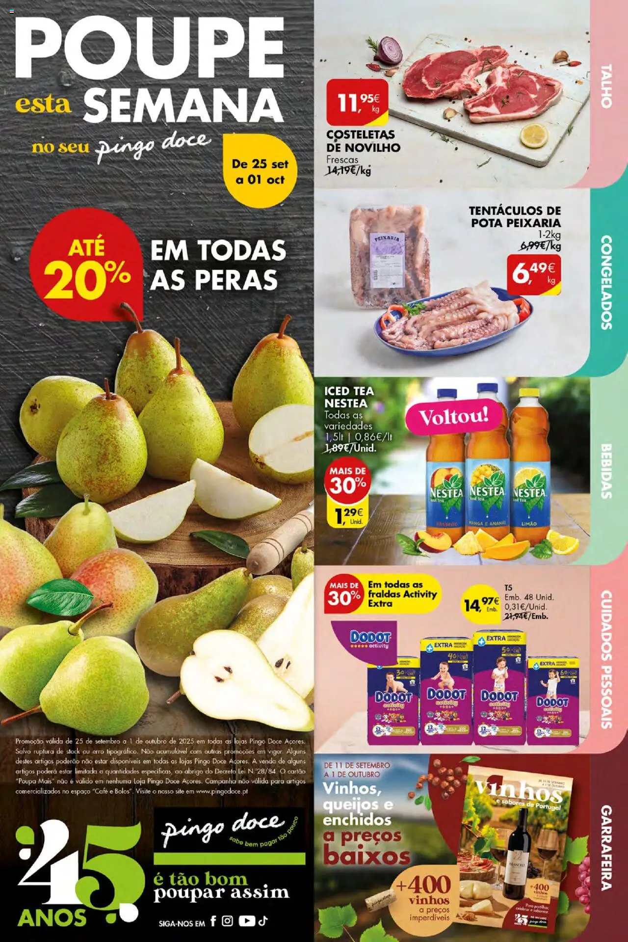 Pingo Doce Folheto de 25/09/2025 - catálogo esta semana - página 1