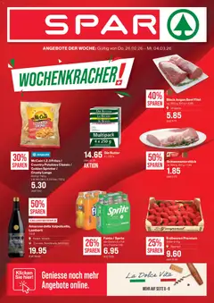 Vorschau des Merkblatts Aktionen vom Shop SPAR gültig von 26.02.2026 bis 04.03.2026