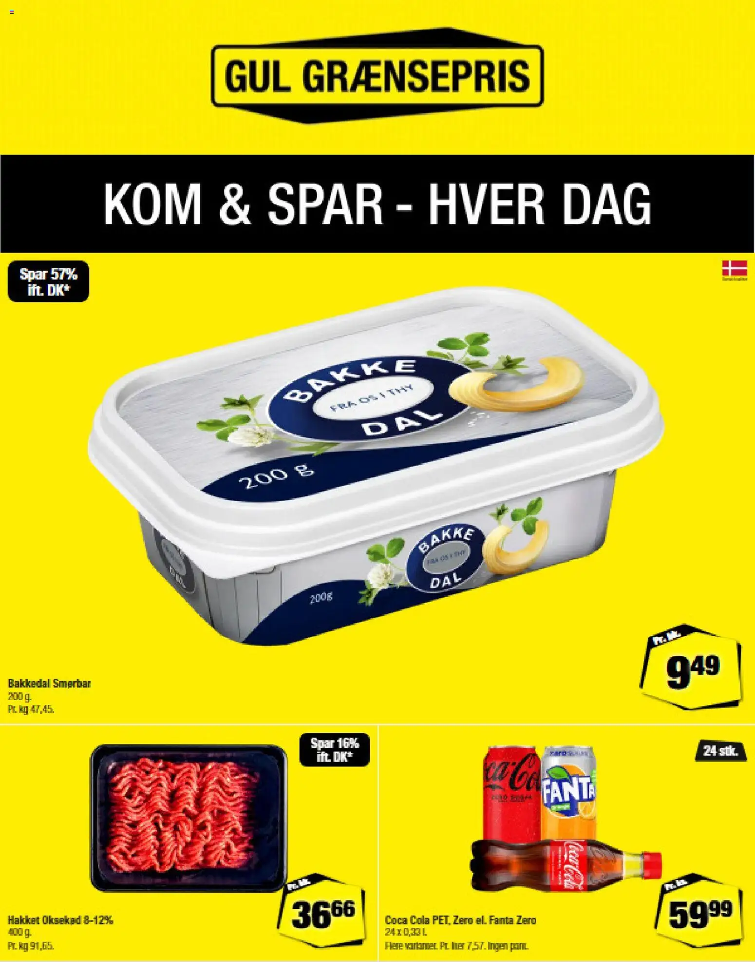 Eksempel på tilbudsavis Gul Grænsepris fra butik Calle gyldig fra 28/01/2026