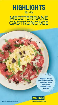 Vorschau von dem Prospekt des Geschäftes Metro, gültig ab dem 01.02.2026