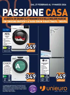 Anteprima dell'opuscolo Unieuro volantino dal negozio Unieuro valido da 27/02/2026