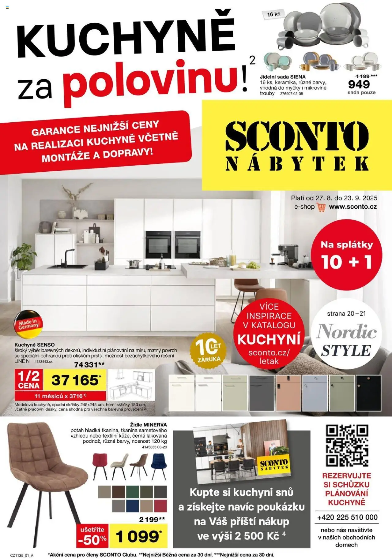  Sconto nábytek Leták (27.08.2025 - 23.09.2025) - Kuchyně, Nábytek, Židle