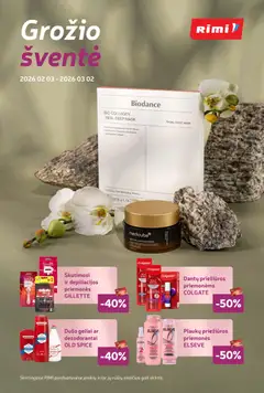 Rimi parduotuvės leidinio Leidinys - Grožio šventė galiojančio nuo 2026.02.03 peržiūra