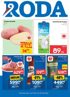 Pregled Roda kataloga - važi od 19.02.2026