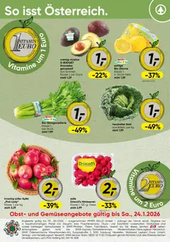 Vorschau der Angebote: Spar Salzburg Obst & Gemüse gültig ab 19.01.2026