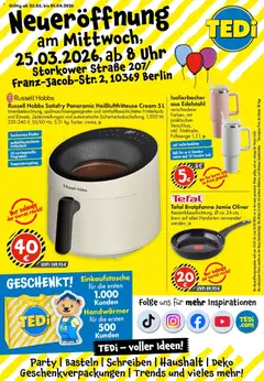 Vorschau von dem Prospekt des Geschäftes TEDi, gültig ab dem 20.03.2026