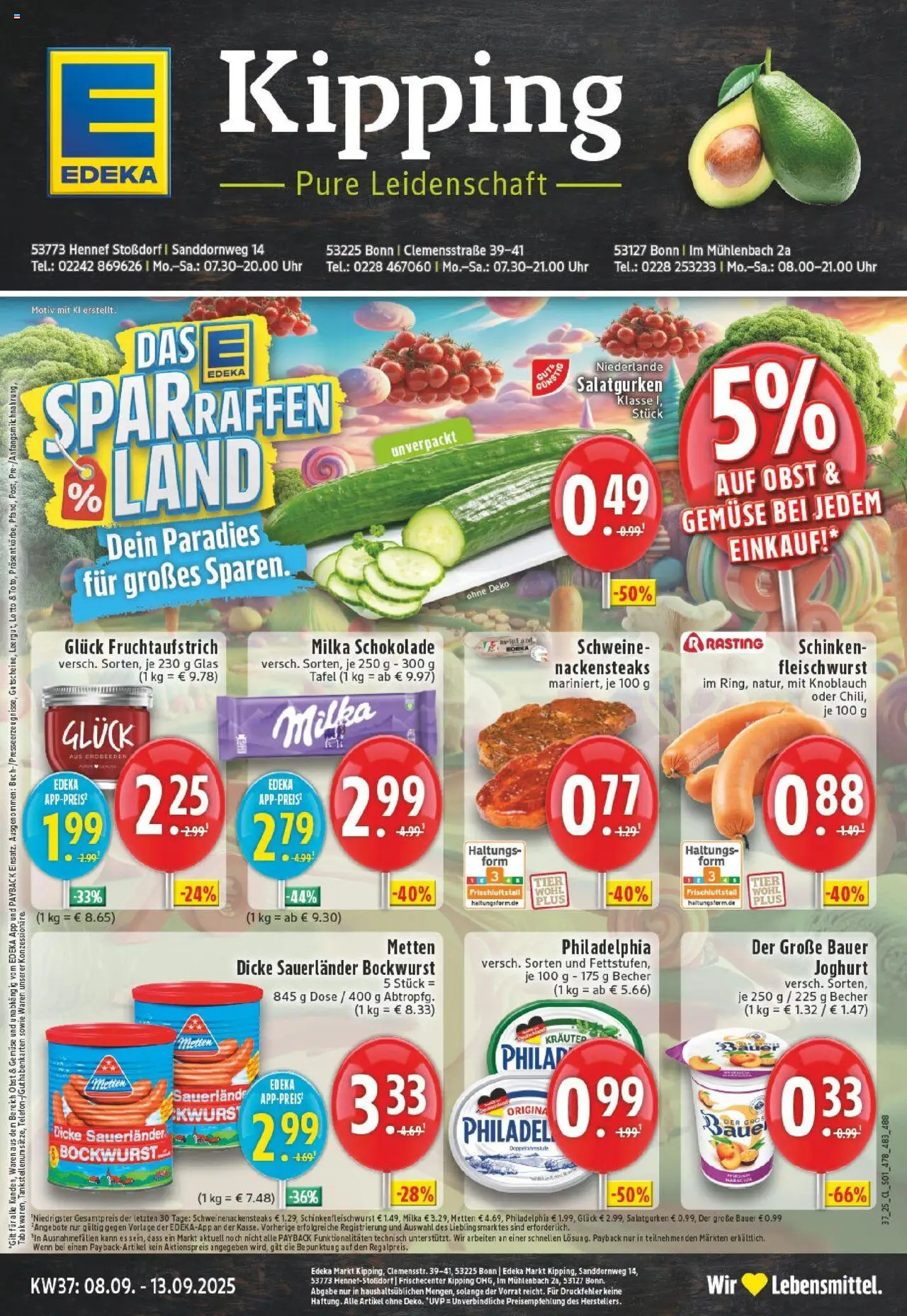 EDEKA Prospekt ab 07.09.2025 - Prospekt Hennef - Stossdorf Online