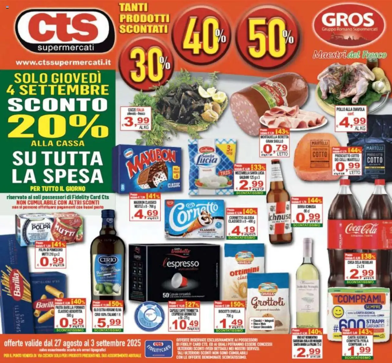 Volantino CTS valido da 27/08/2025 numero di pagina 1