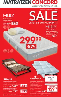 Vorschau von dem Prospekt des Geschäftes Matratzen Concord, gültig ab dem 27.12.2025