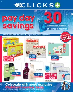 Preview of Clicks flyer valid from 22/07/2025