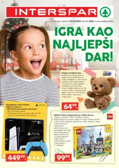 Pregled letka Katalog igračke trgovine Interspar vrijedi od 22.10.2025
