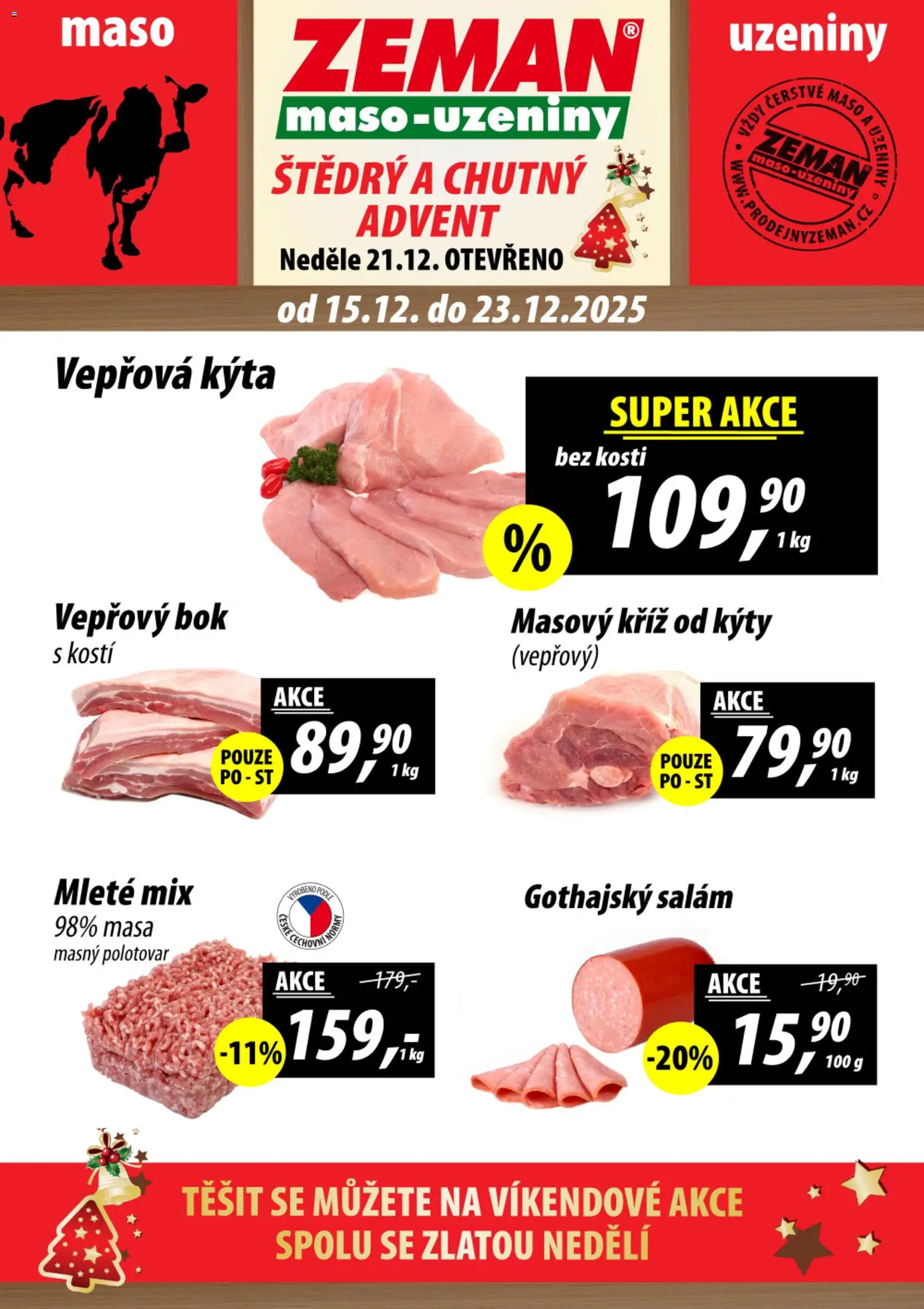 Náhled nabídky: Prodejny Zeman Leták platný od 15.12.2025