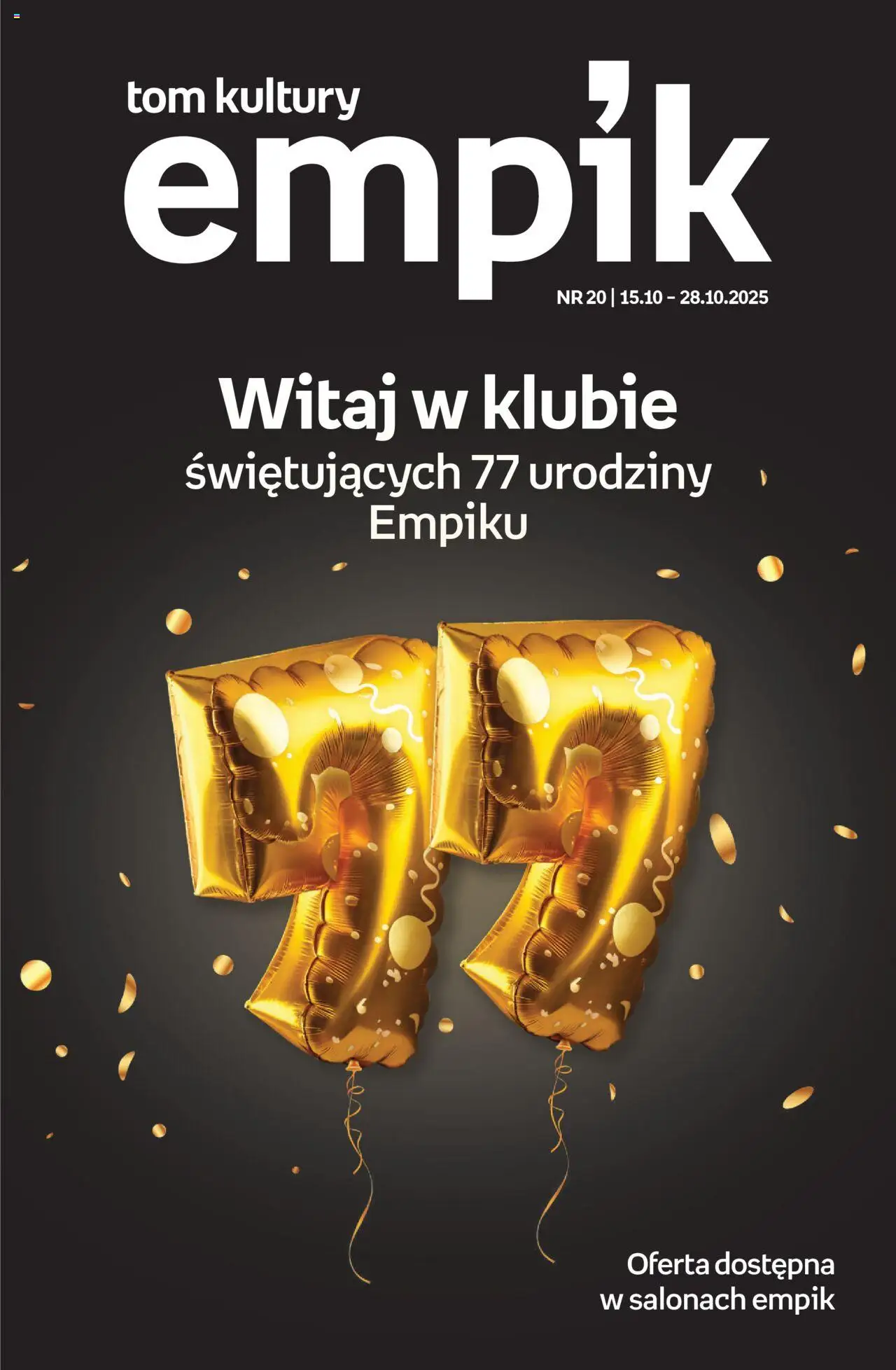 Empik Promocje od 15.10.2025 - Nowa Gazetka - Numer strony 1