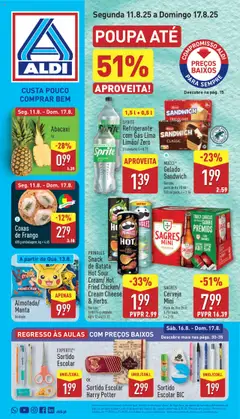 Pré-visualização do folheto da loja Aldi válida a partir de 11/08/2025