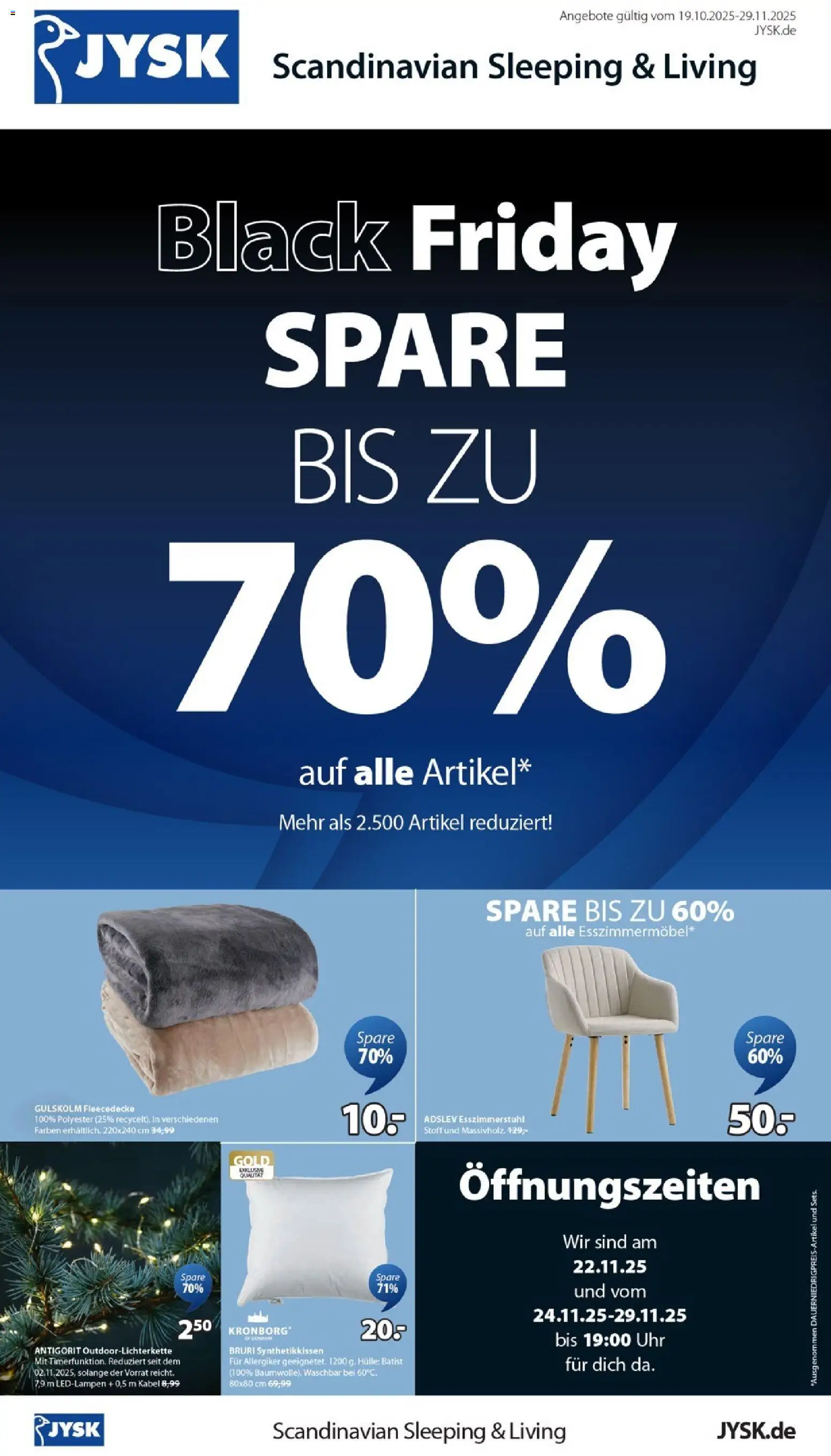 Vorschau von dem Prospekt des Geschäftes JYSK, gültig ab dem 19.10.2025