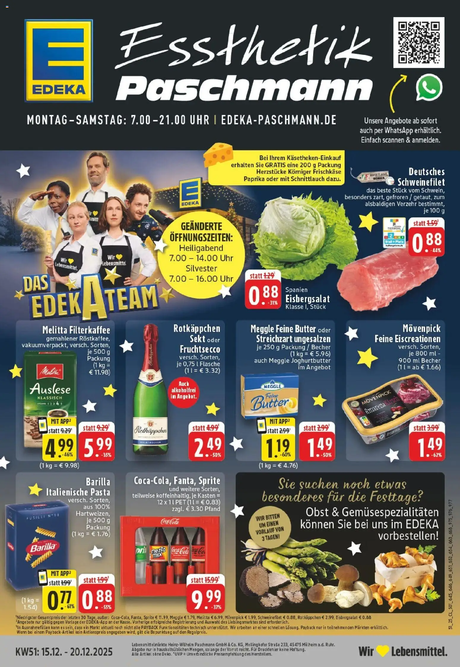 Vorschau von dem Prospekt des Geschäftes Edeka, gültig ab dem 15.12.2025