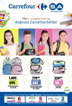 CarrefourSA Okul Alışverişinde 15.08.2025 - Broşürünün önizlemesi