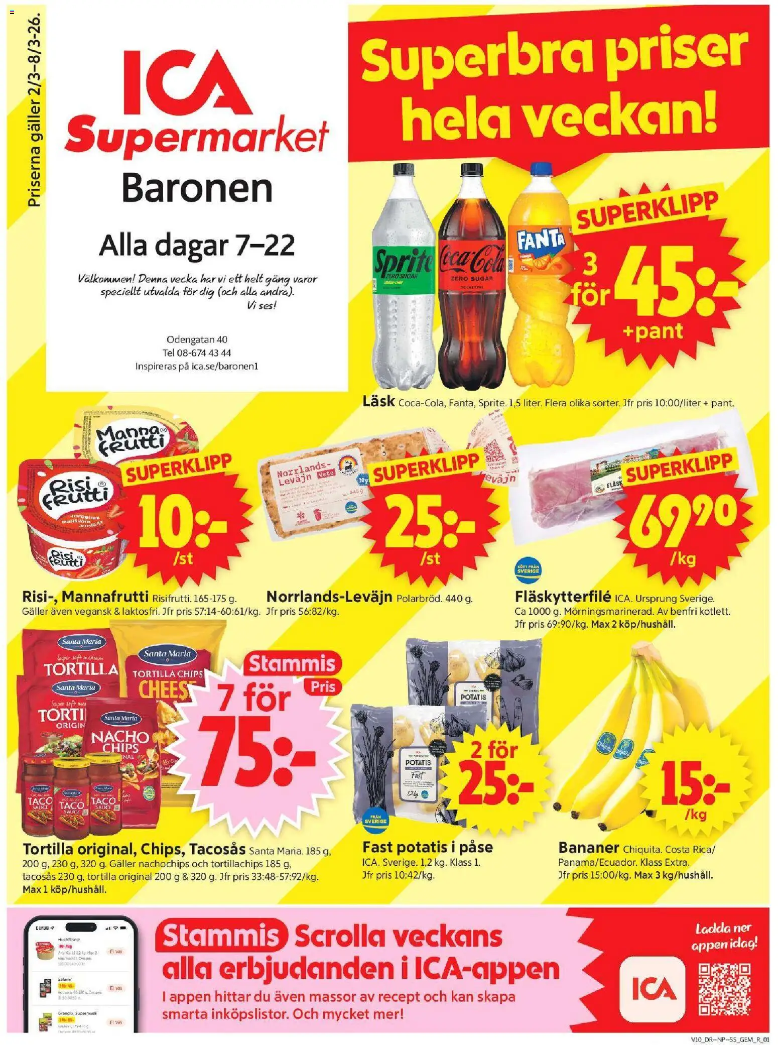 Förhandsgranska reklamblad Stockholm från butik ICA Supermarket gäller från 02/03/2026