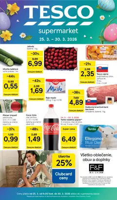 Náhľad Tesco letáku platného od 25.03.2026
