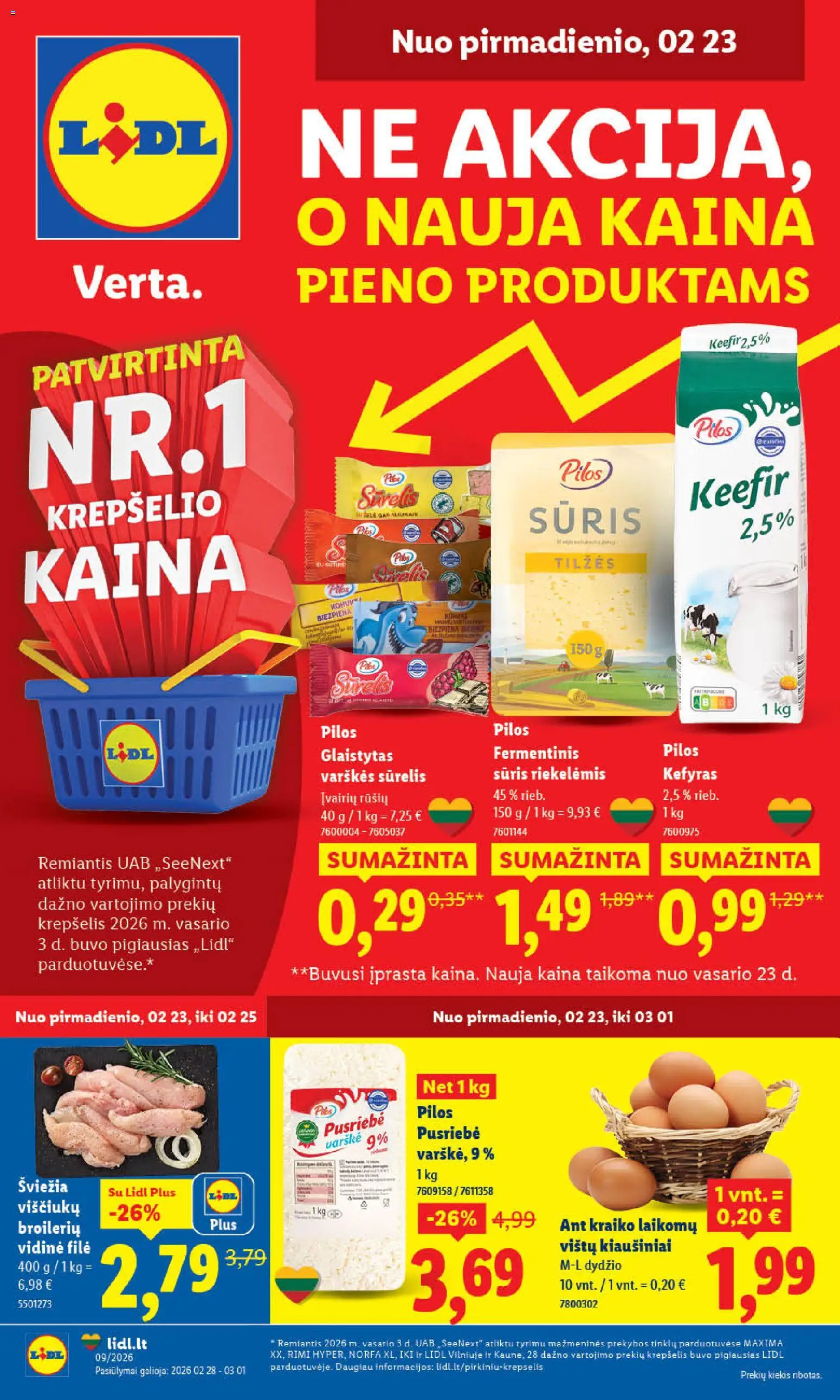LIDL parduotuvės leidinio Leidinys galiojančio nuo 2026.02.23 peržiūra